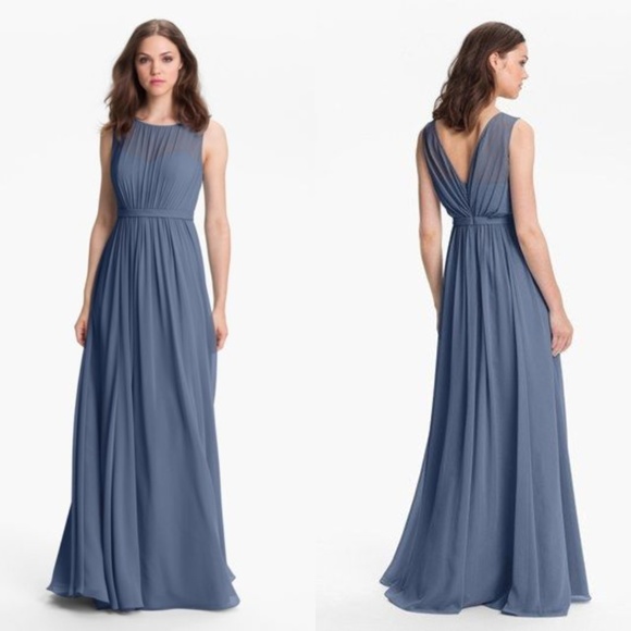 Jenny Yoo Dresses & Skirts - Jenny Yoo Vivienne Pleated Chiffon Gown C: Evening